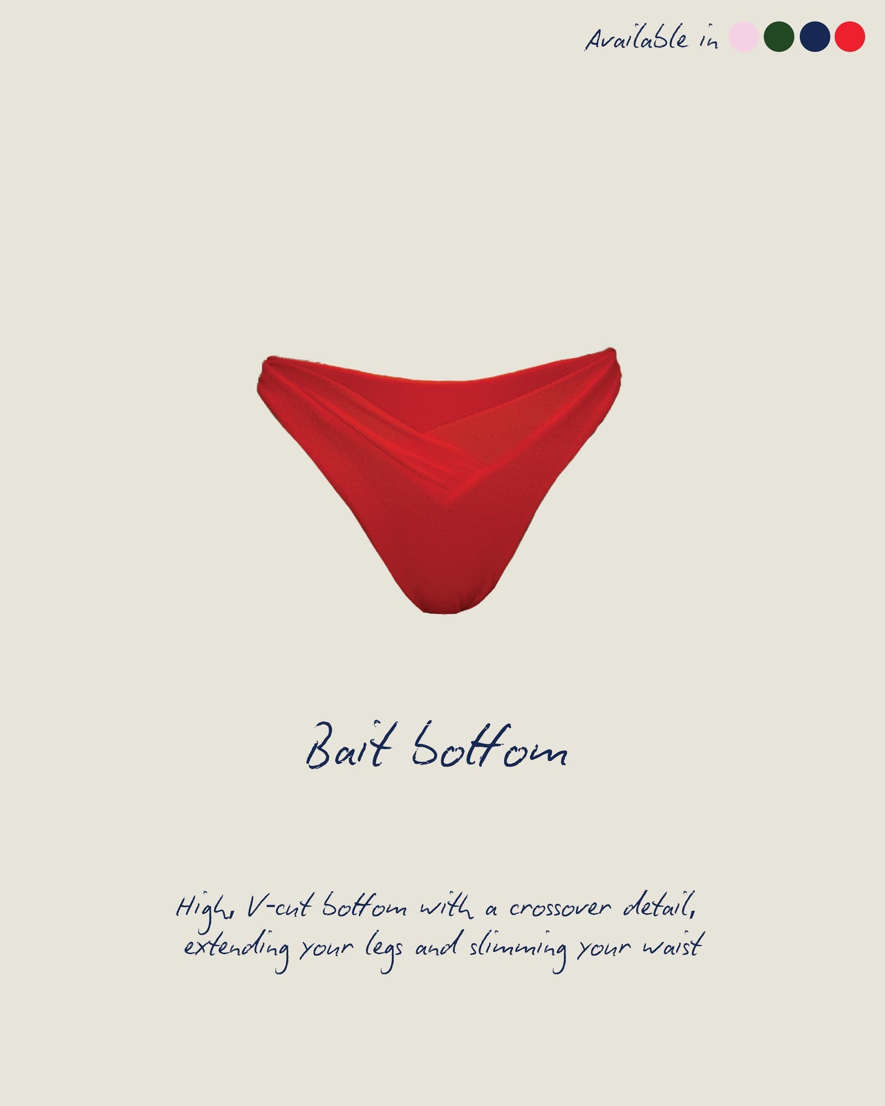 Bait bottom in chilli red